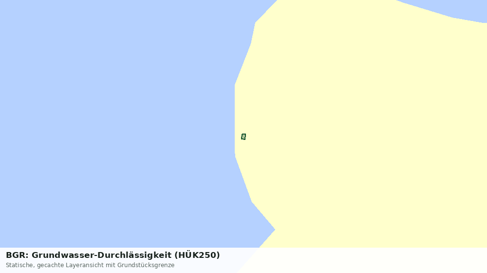 Statische Kartenansicht: BGR: Grundwasser-Durchlässigkeit (HÜK250)