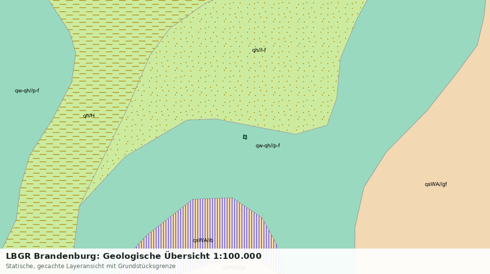 Statische Kartenansicht: LBGR Brandenburg: Geologische Übersicht 1:100.000
