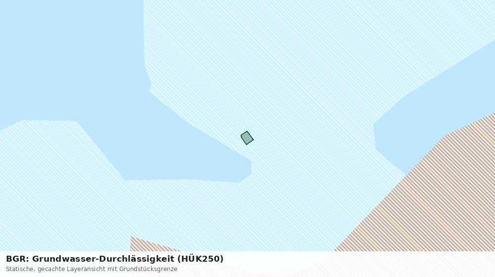 Statische Kartenansicht: BGR: Grundwasser-Durchlässigkeit (HÜK250)