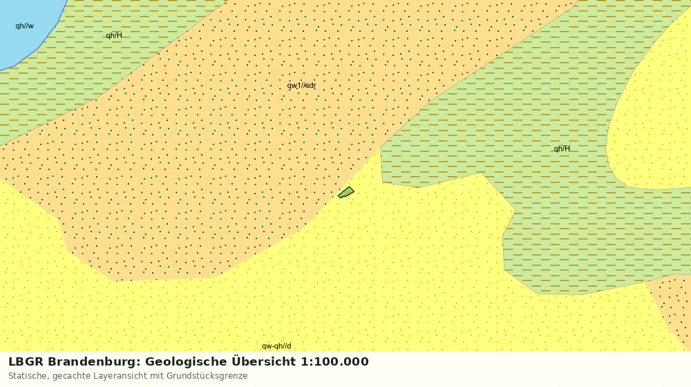 Statische Kartenansicht: LBGR Brandenburg: Geologische Übersicht 1:100.000