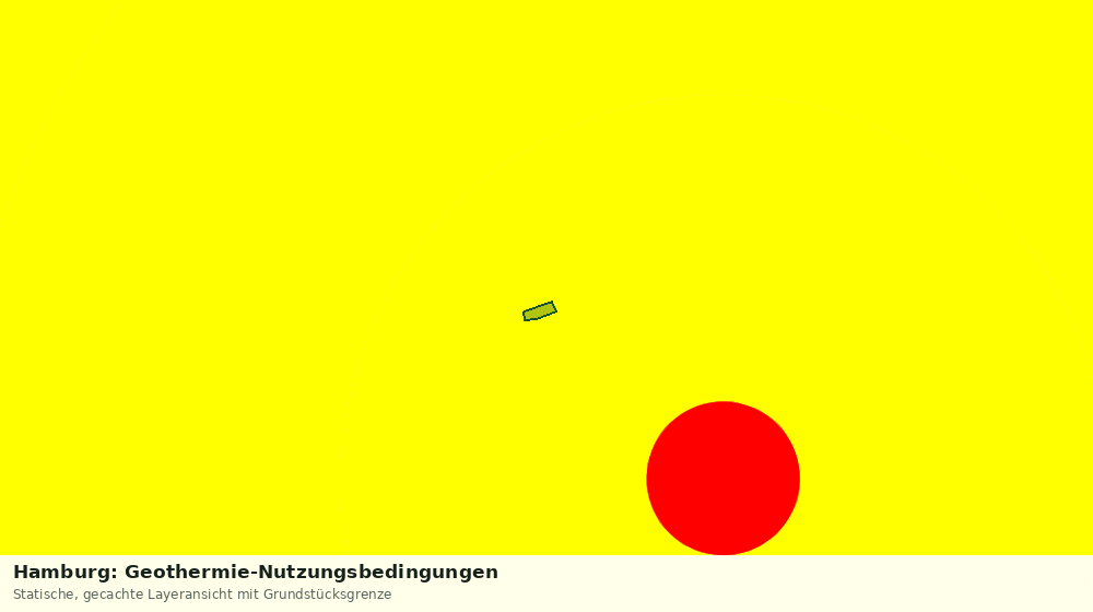 Statische Kartenansicht: Hamburg: Geothermie-Nutzungsbedingungen