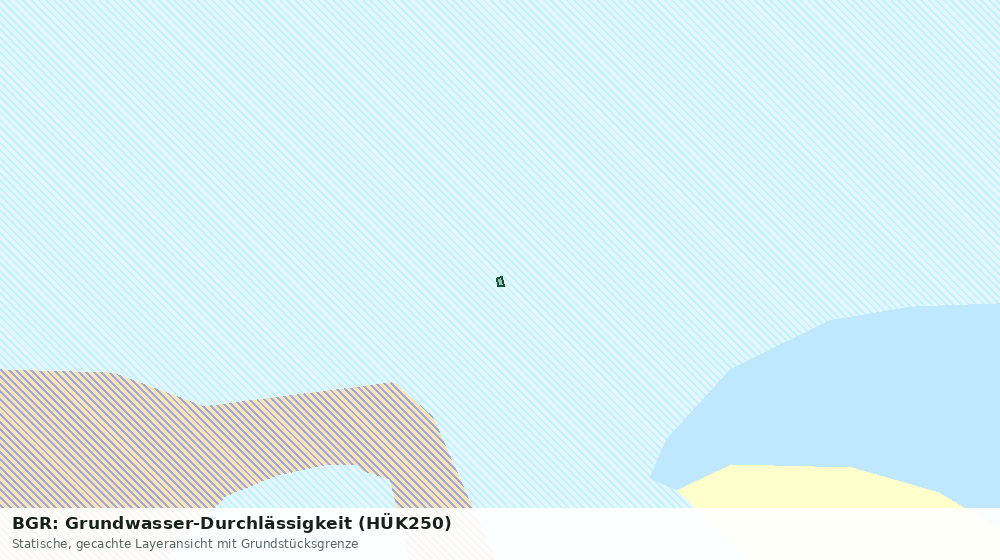 Statische Kartenansicht: BGR: Grundwasser-Durchlässigkeit (HÜK250)