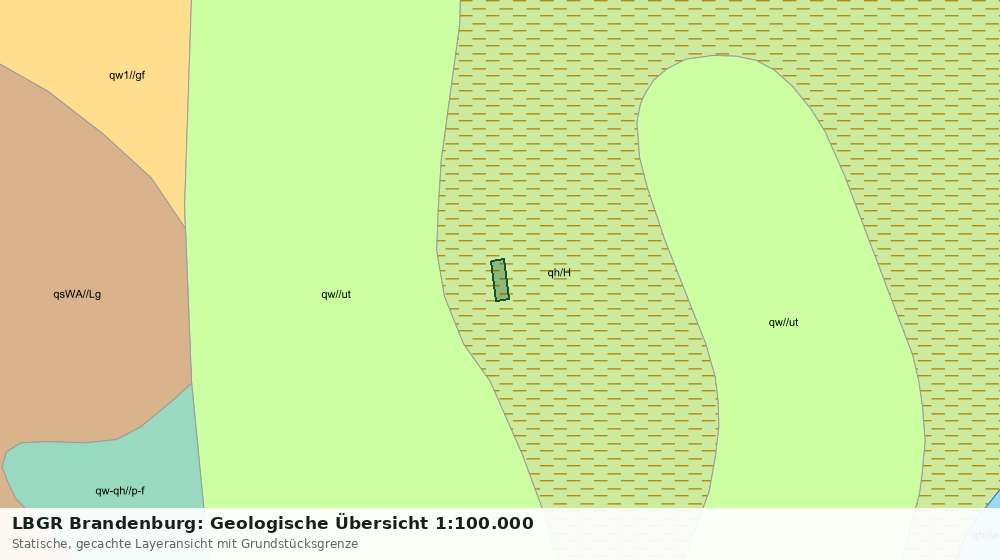 Statische Kartenansicht: LBGR Brandenburg: Geologische Übersicht 1:100.000