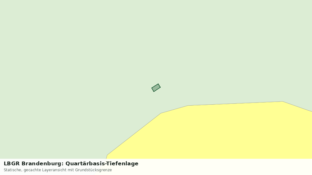 Statische Kartenansicht: LBGR Brandenburg: Quartärbasis-Tiefenlage