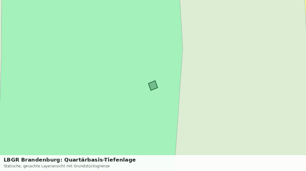 Statische Kartenansicht: LBGR Brandenburg: Quartärbasis-Tiefenlage
