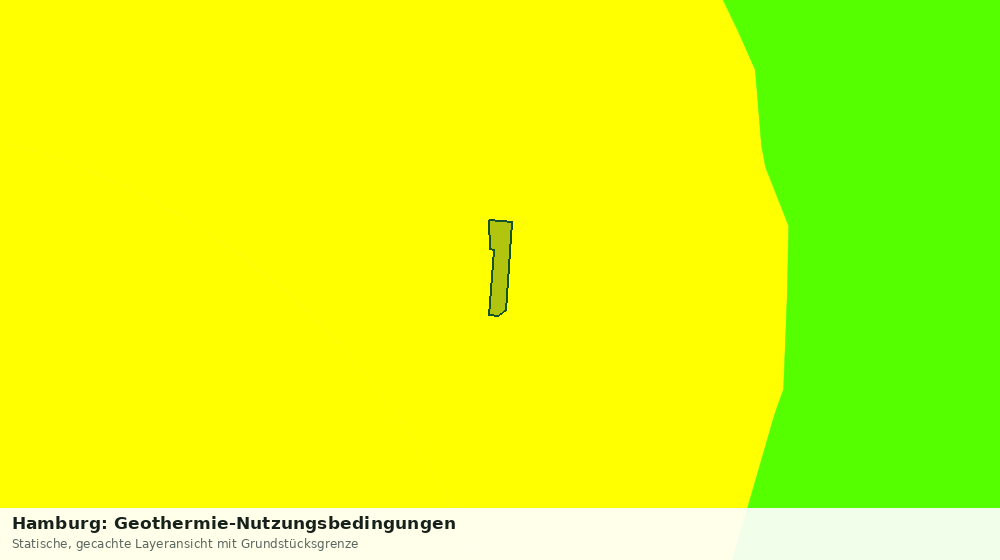 Statische Kartenansicht: Hamburg: Geothermie-Nutzungsbedingungen