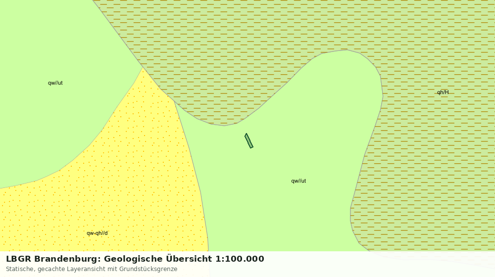 Statische Kartenansicht: LBGR Brandenburg: Geologische Übersicht 1:100.000