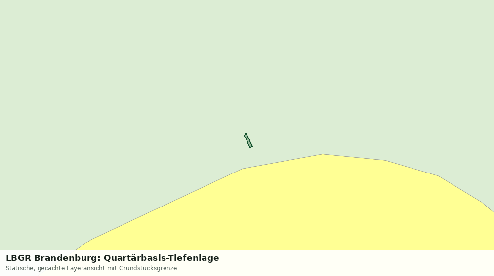Statische Kartenansicht: LBGR Brandenburg: Quartärbasis-Tiefenlage