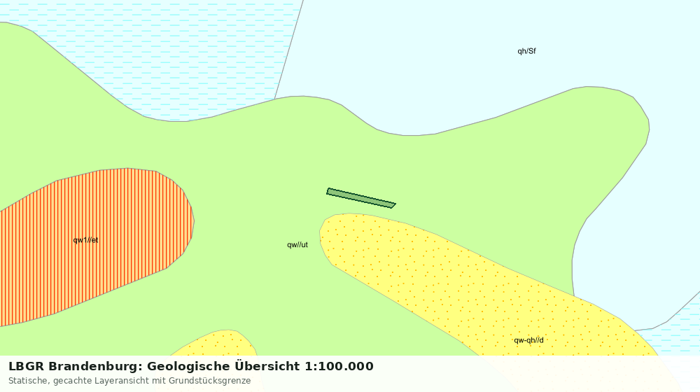 Statische Kartenansicht: LBGR Brandenburg: Geologische Übersicht 1:100.000