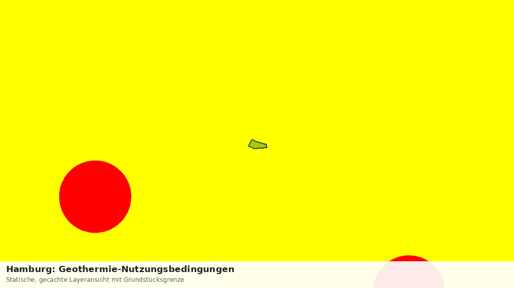 Statische Kartenansicht: Hamburg: Geothermie-Nutzungsbedingungen
