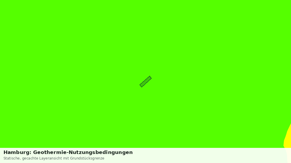 Statische Kartenansicht: Hamburg: Geothermie-Nutzungsbedingungen