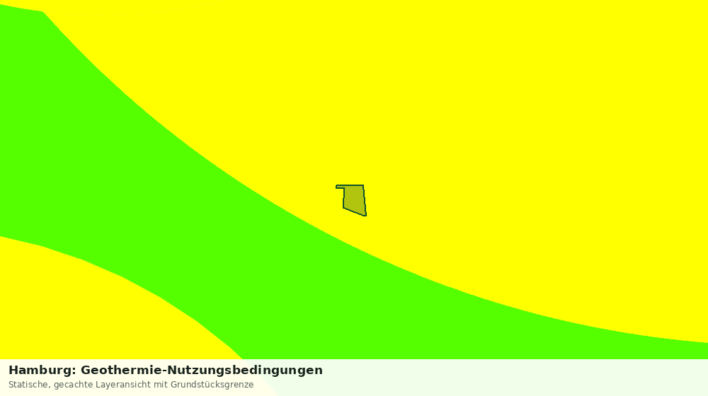 Statische Kartenansicht: Hamburg: Geothermie-Nutzungsbedingungen
