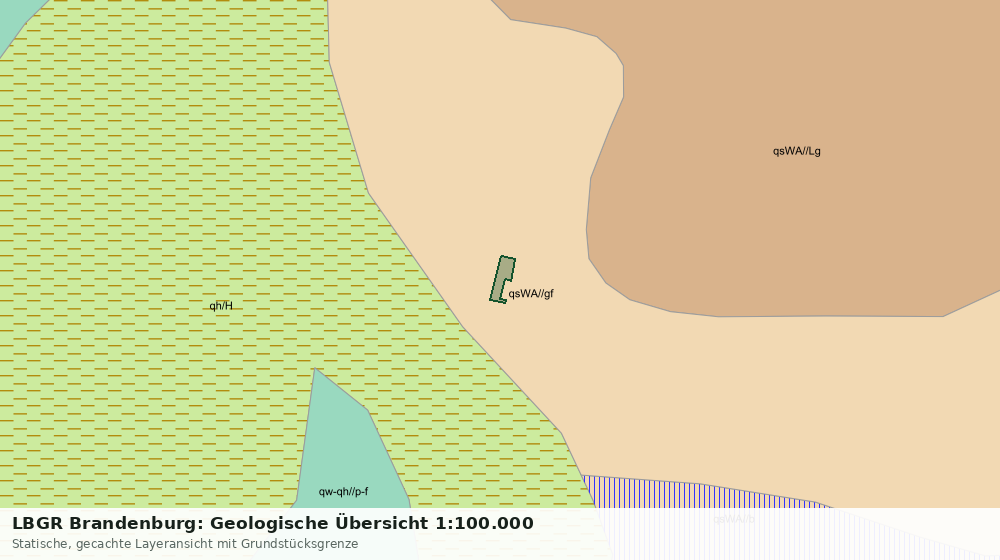 Statische Kartenansicht: LBGR Brandenburg: Geologische Übersicht 1:100.000