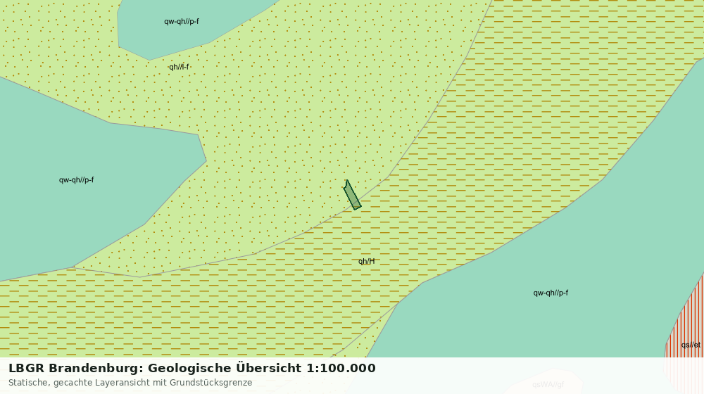 Statische Kartenansicht: LBGR Brandenburg: Geologische Übersicht 1:100.000