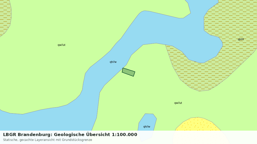 Statische Kartenansicht: LBGR Brandenburg: Geologische Übersicht 1:100.000