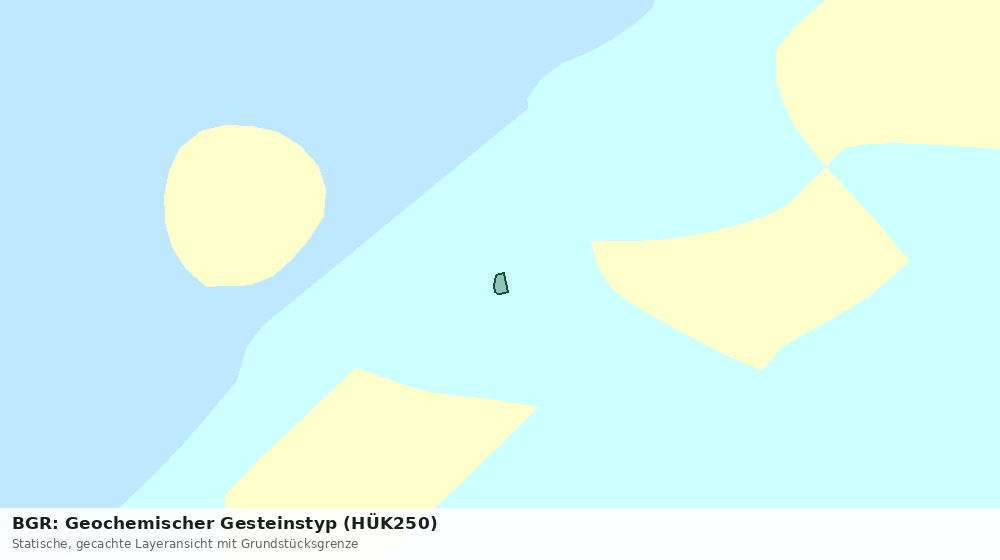 Statische Kartenansicht: BGR: Geochemischer Gesteinstyp (HÜK250)