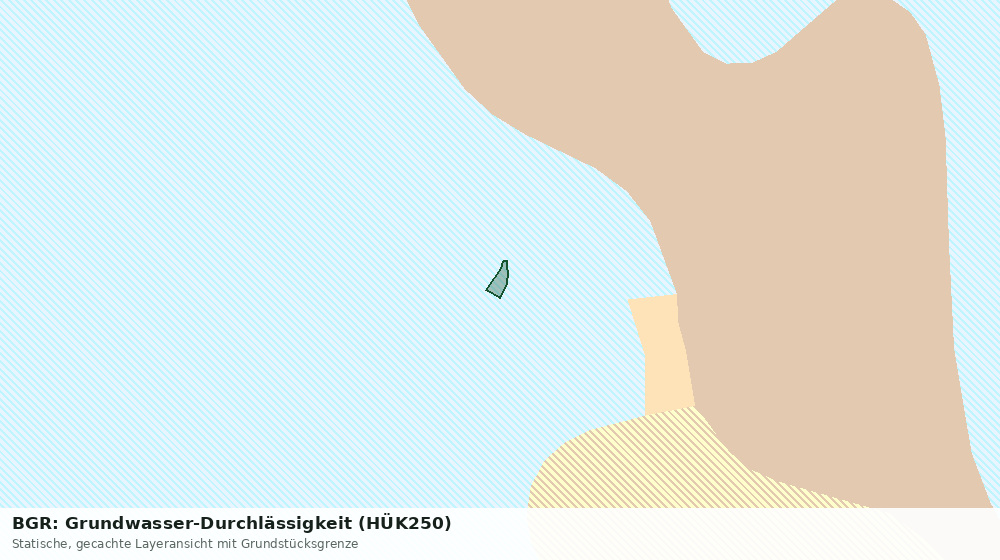 Statische Kartenansicht: BGR: Grundwasser-Durchlässigkeit (HÜK250)