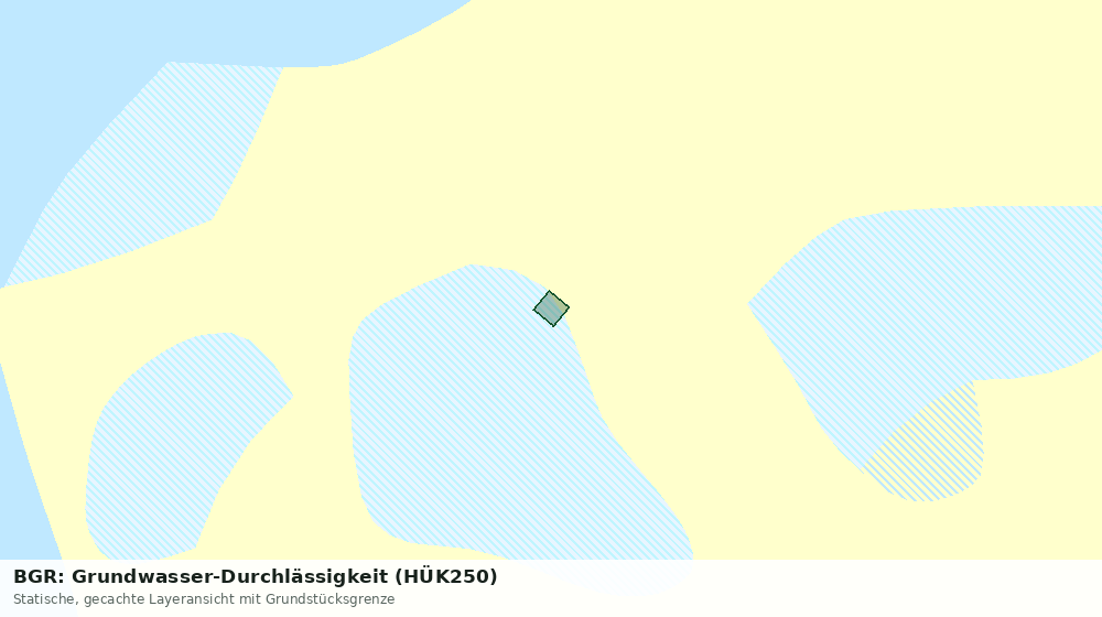 Statische Kartenansicht: BGR: Grundwasser-Durchlässigkeit (HÜK250)