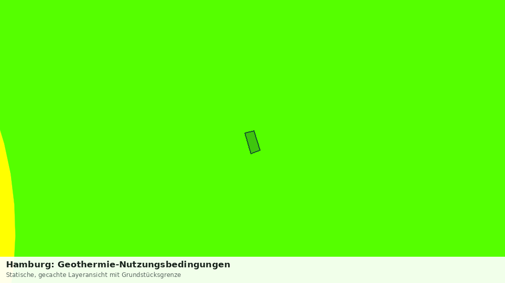 Statische Kartenansicht: Hamburg: Geothermie-Nutzungsbedingungen