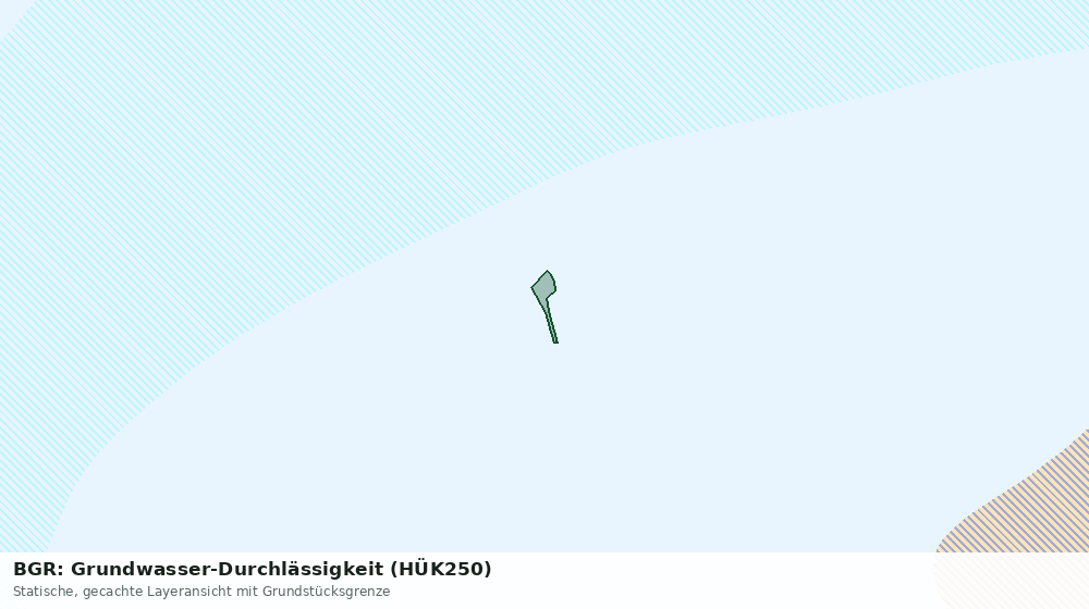Statische Kartenansicht: BGR: Grundwasser-Durchlässigkeit (HÜK250)
