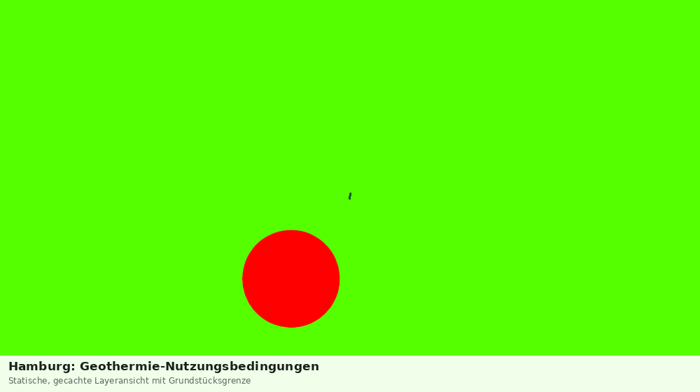 Statische Kartenansicht: Hamburg: Geothermie-Nutzungsbedingungen