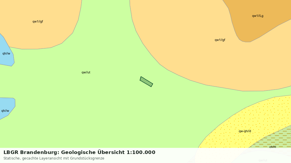 Statische Kartenansicht: LBGR Brandenburg: Geologische Übersicht 1:100.000