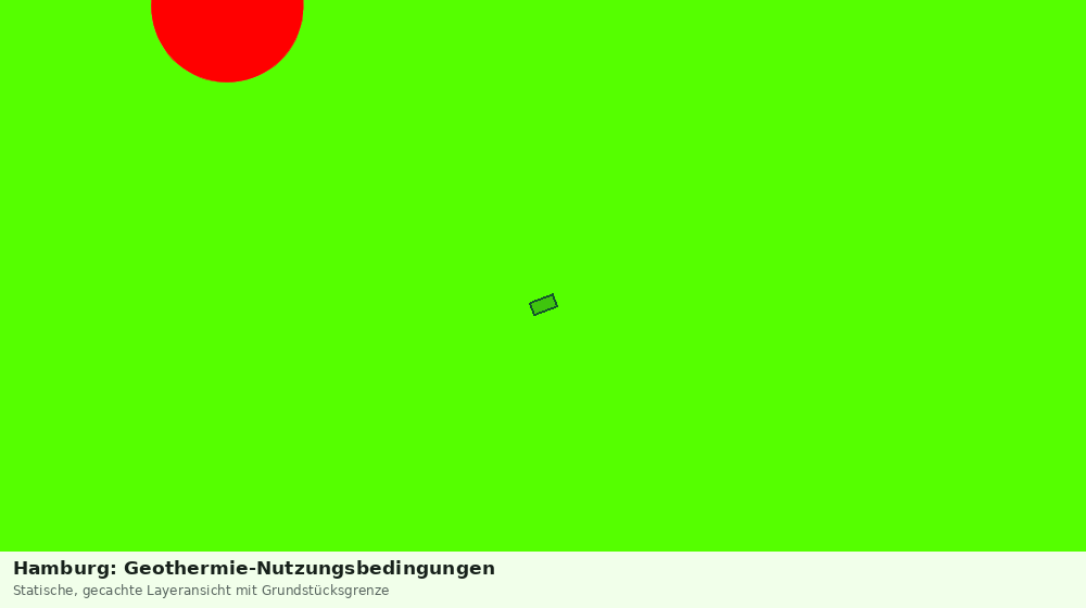 Statische Kartenansicht: Hamburg: Geothermie-Nutzungsbedingungen
