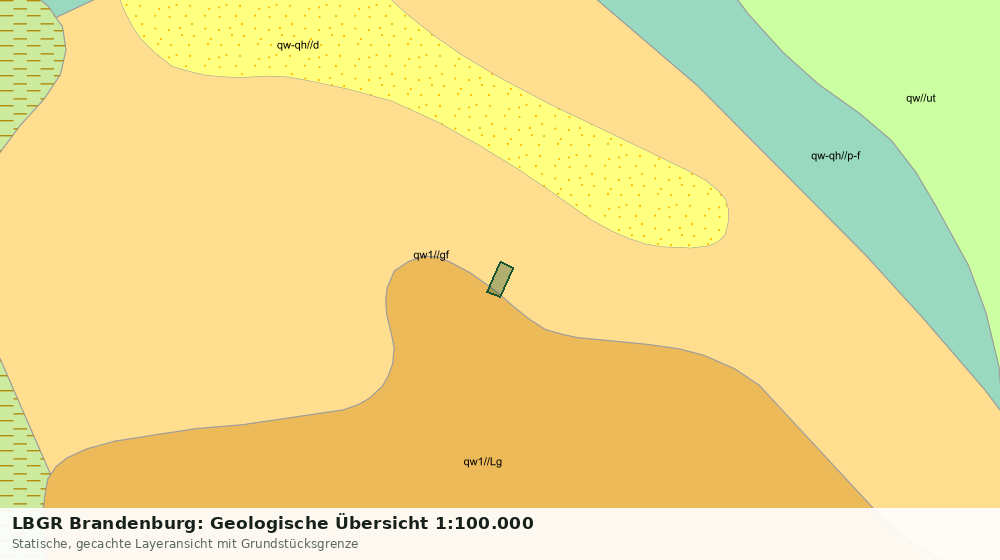 Statische Kartenansicht: LBGR Brandenburg: Geologische Übersicht 1:100.000