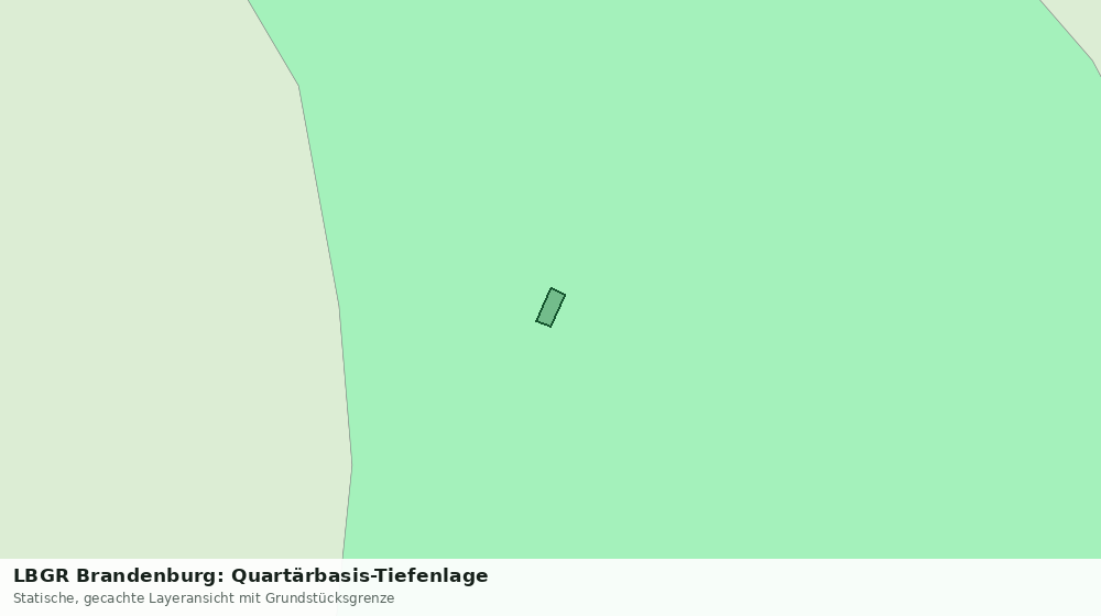 Statische Kartenansicht: LBGR Brandenburg: Quartärbasis-Tiefenlage