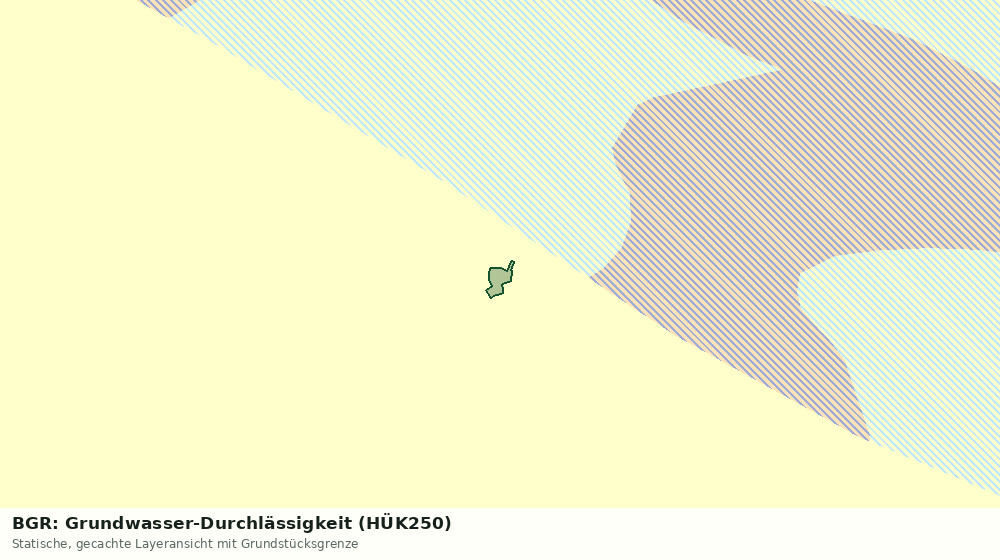 Statische Kartenansicht: BGR: Grundwasser-Durchlässigkeit (HÜK250)