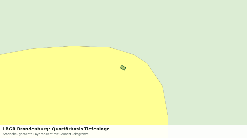 Statische Kartenansicht: LBGR Brandenburg: Quartärbasis-Tiefenlage