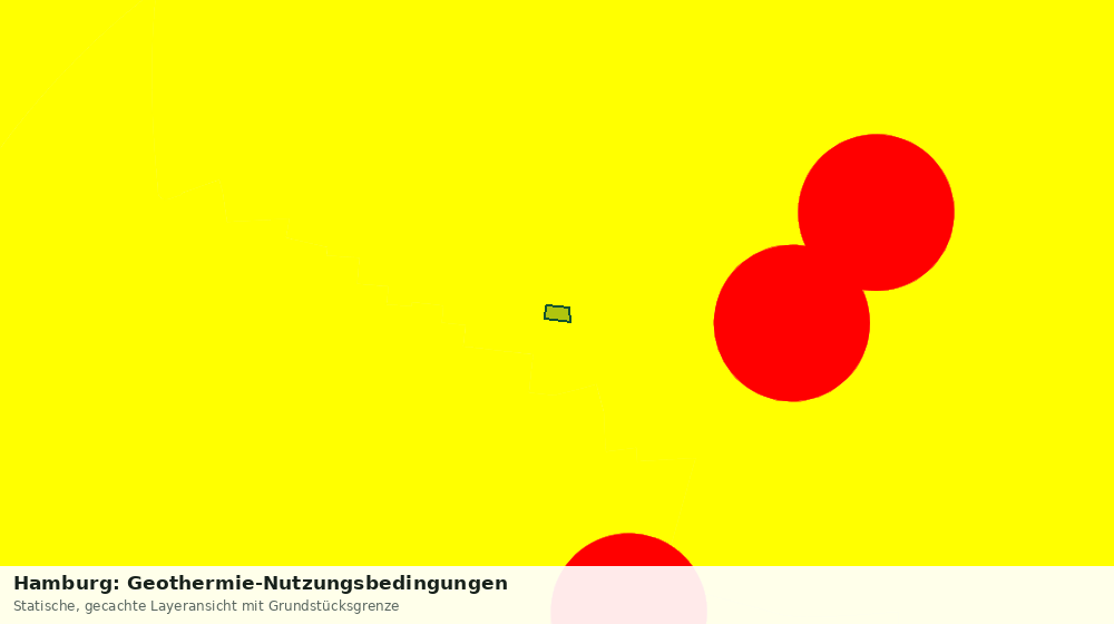 Statische Kartenansicht: Hamburg: Geothermie-Nutzungsbedingungen