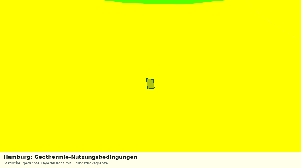Statische Kartenansicht: Hamburg: Geothermie-Nutzungsbedingungen