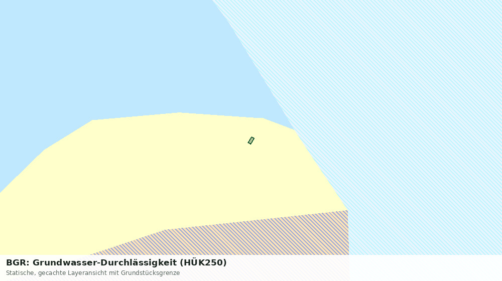 Statische Kartenansicht: BGR: Grundwasser-Durchlässigkeit (HÜK250)
