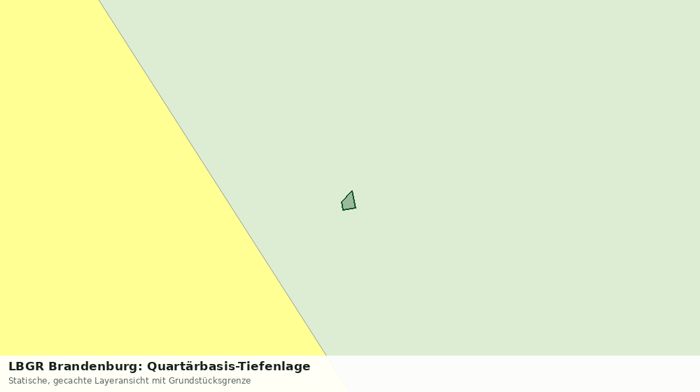 Statische Kartenansicht: LBGR Brandenburg: Quartärbasis-Tiefenlage