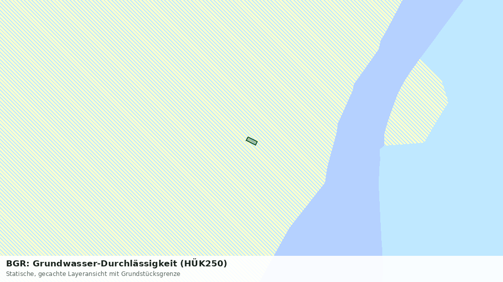 Statische Kartenansicht: BGR: Grundwasser-Durchlässigkeit (HÜK250)