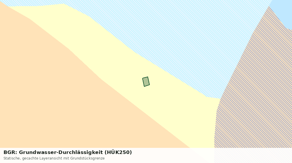 Statische Kartenansicht: BGR: Grundwasser-Durchlässigkeit (HÜK250)