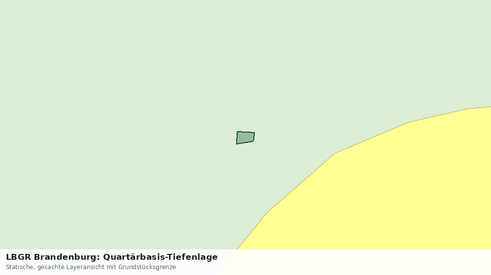 Statische Kartenansicht: LBGR Brandenburg: Quartärbasis-Tiefenlage