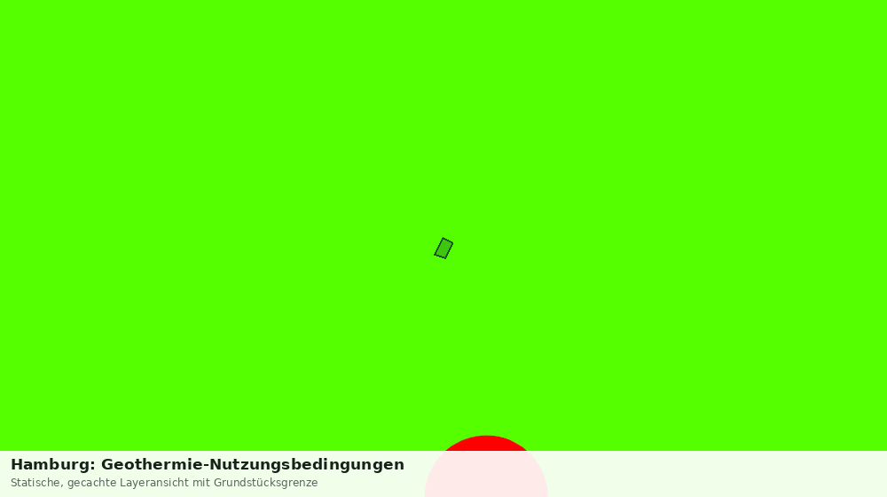 Statische Kartenansicht: Hamburg: Geothermie-Nutzungsbedingungen