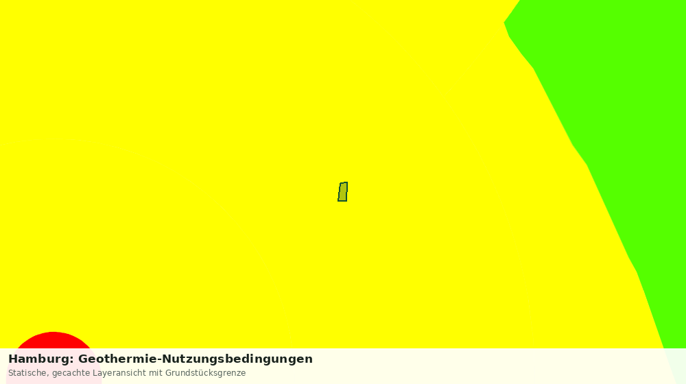 Statische Kartenansicht: Hamburg: Geothermie-Nutzungsbedingungen