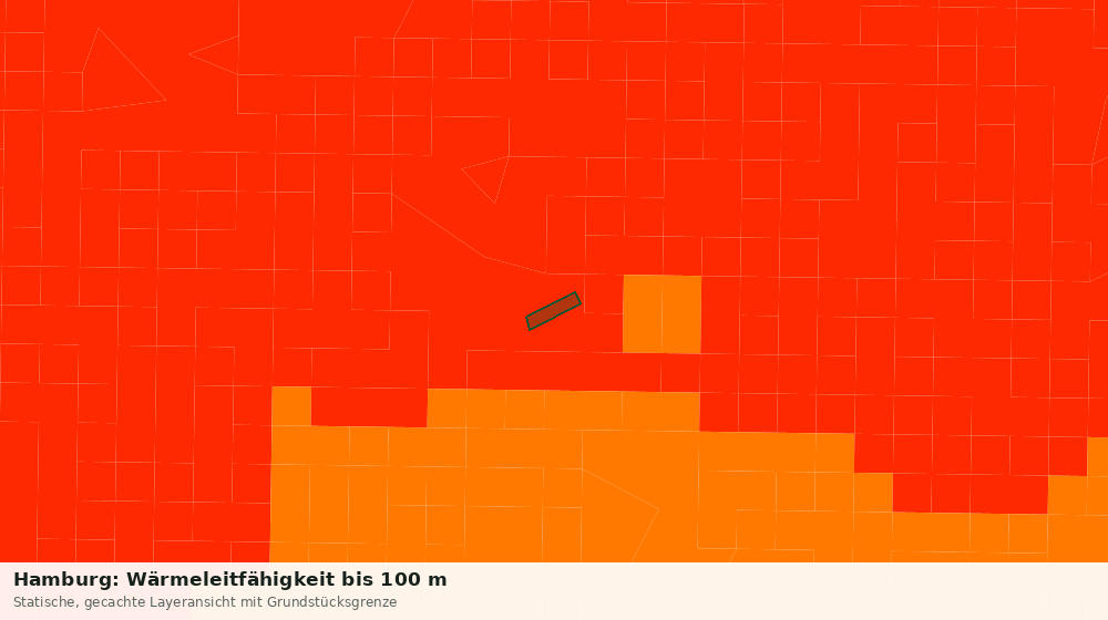 Statische Kartenansicht: Hamburg: Wärmeleitfähigkeit bis 100 m