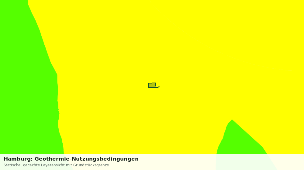Statische Kartenansicht: Hamburg: Geothermie-Nutzungsbedingungen