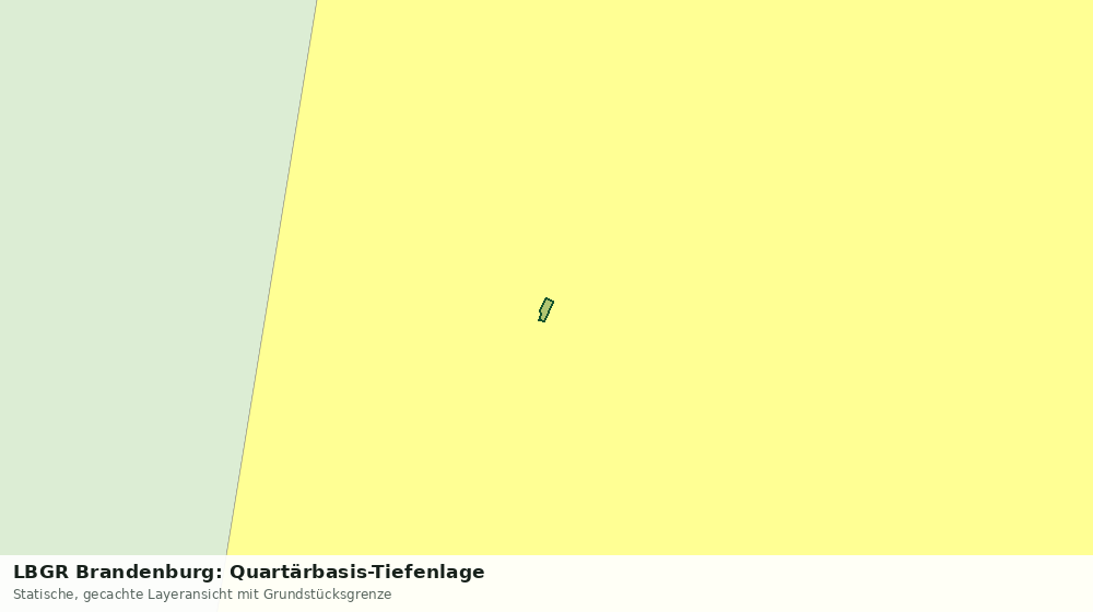 Statische Kartenansicht: LBGR Brandenburg: Quartärbasis-Tiefenlage
