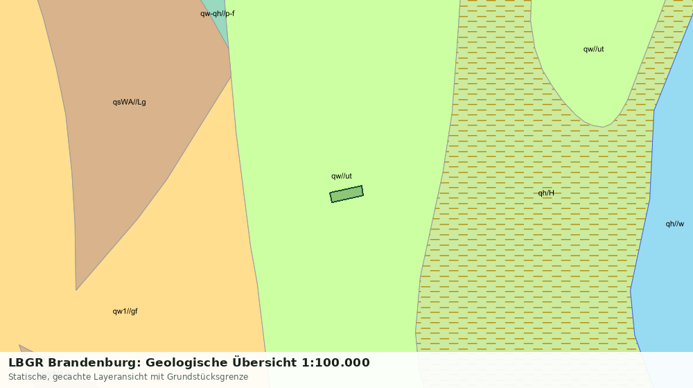 Statische Kartenansicht: LBGR Brandenburg: Geologische Übersicht 1:100.000