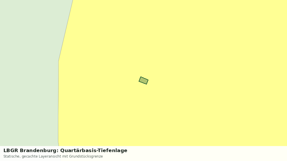 Statische Kartenansicht: LBGR Brandenburg: Quartärbasis-Tiefenlage