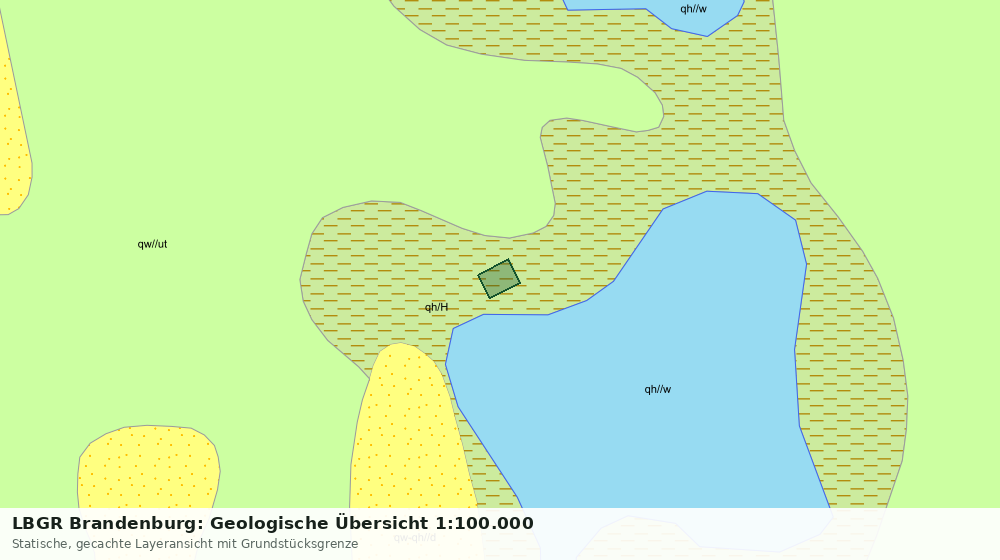 Statische Kartenansicht: LBGR Brandenburg: Geologische Übersicht 1:100.000