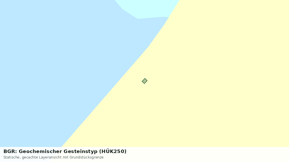 Statische Kartenansicht: BGR: Geochemischer Gesteinstyp (HÜK250)