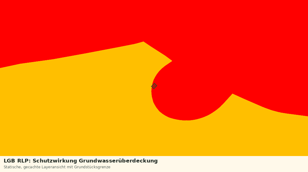 Statische Kartenansicht: LGB RLP: Schutzwirkung Grundwasserüberdeckung