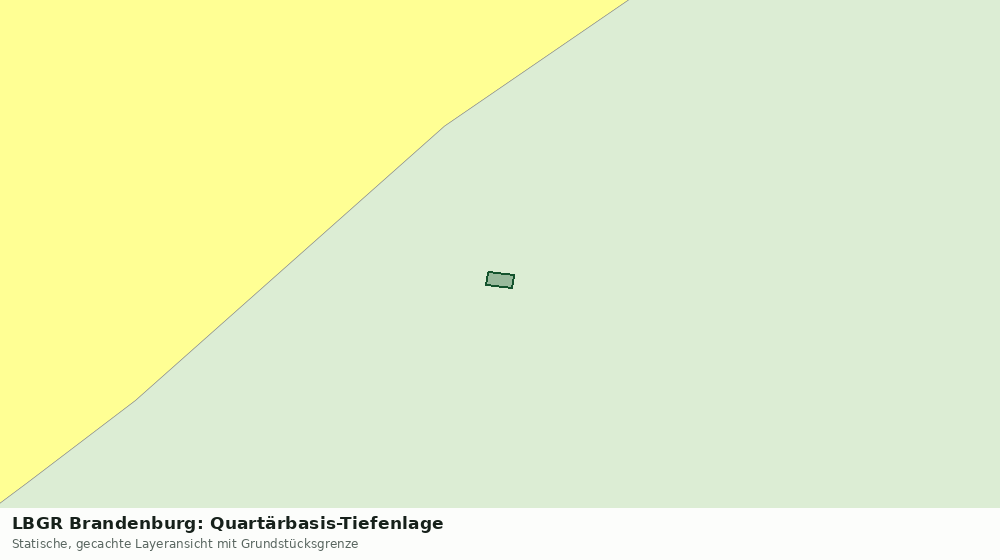 Statische Kartenansicht: LBGR Brandenburg: Quartärbasis-Tiefenlage
