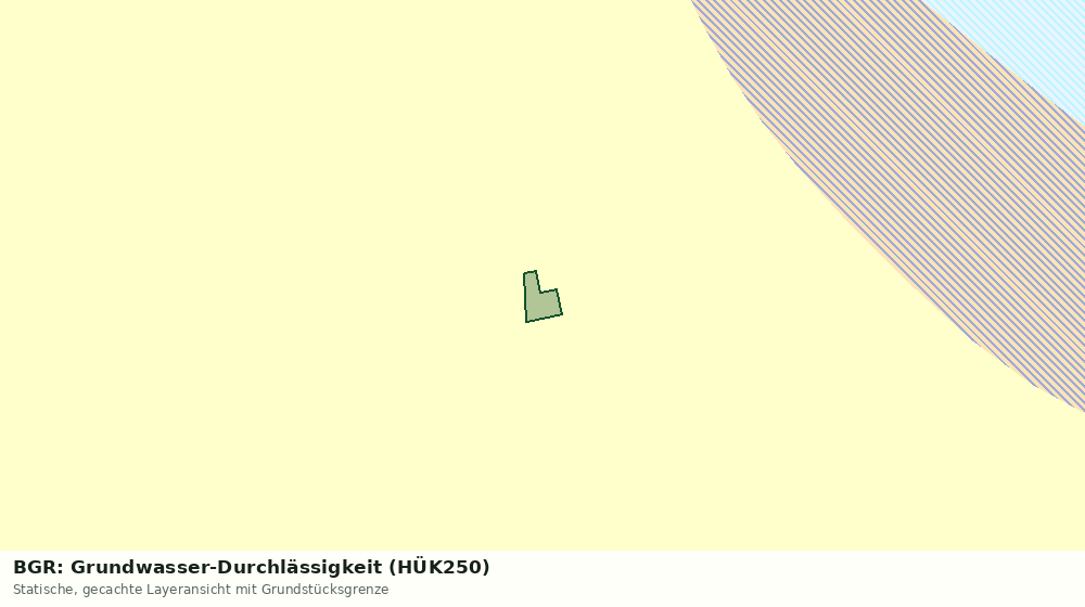 Statische Kartenansicht: BGR: Grundwasser-Durchlässigkeit (HÜK250)
